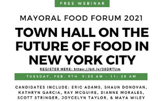 Mayoral Food Forum 2021 flyer